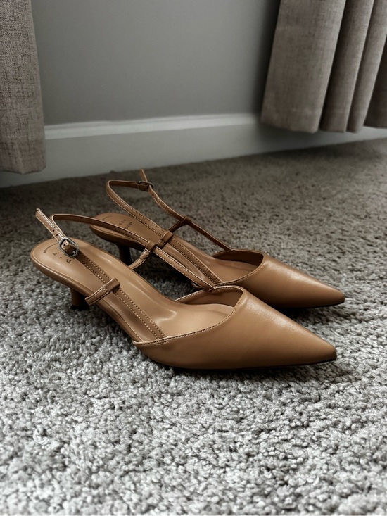 Target Shoes - Target Women's Tan Slingback Pointed-Toe Heels